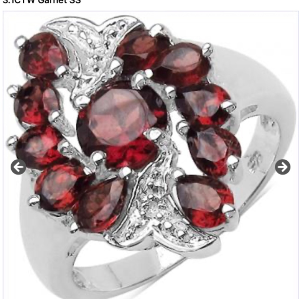 New Gourguos Garnet Ring